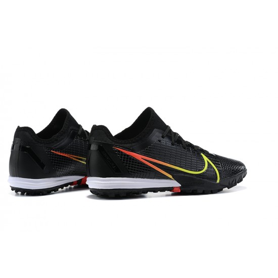 Nike Zoom Vapor 14 Pro TF Black Yellow Red White Low Men Football Boots