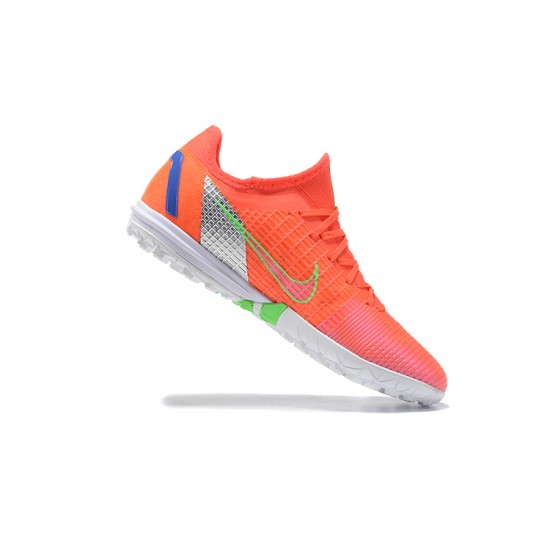 Nike Zoom Vapor 14 Pro TF Orange White Green Blue Low Men Football Boots