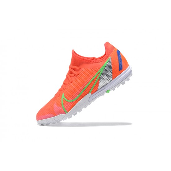 Nike Zoom Vapor 14 Pro TF Orange White Green Blue Low Men Football Boots