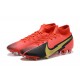 Nike Mercurial Superfly 7 Elite FG Black Deep Red Gold Football Boots