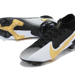 Nike Mercurial Superfly 7 Elite FG Black Gold Silver Football Boots
