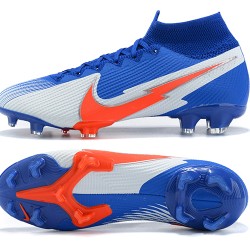 Nike Mercurial Superfly 7 Elite FG Deep Blue Orange Silver Football Boots