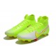 Nike Mercurial Superfly 7 Elite FG High Mens Green Red Grey Football Boots