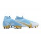 Nike Mercurial Superfly 7 Elite FG Ltblue Gold Grey Football Boots