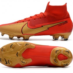 Nike Mercurial Superfly 7 Elite FG Red Gold Football Boots