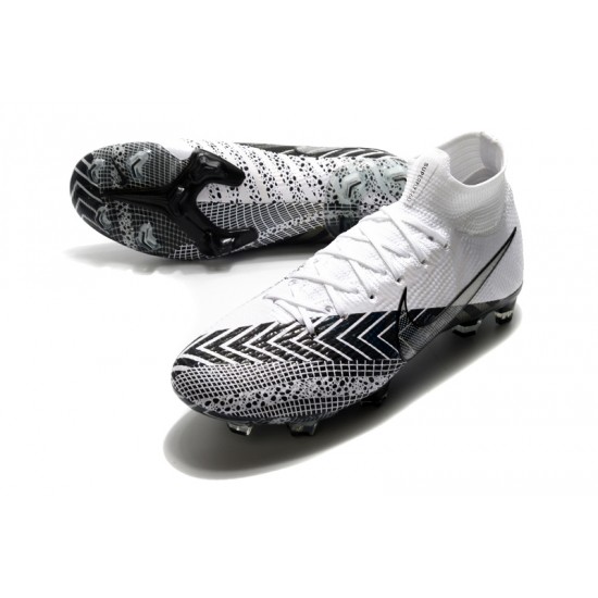 Nike Mercurial Superfly 7 Elite FG White Black Football Boots