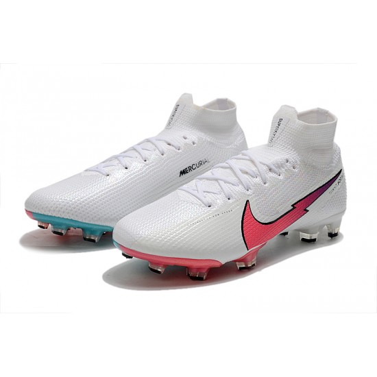 Nike Mercurial Superfly 7 Elite Korea FG White Blue Peach Football Boots