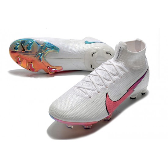 Nike Mercurial Superfly 7 Elite Korea FG White Peach Blue Football Boots