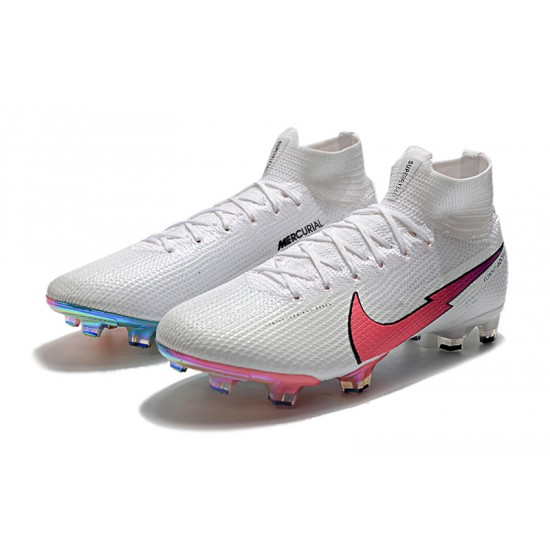 Nike Mercurial Superfly 7 Elite Korea FG White Peach Blue Football Boots