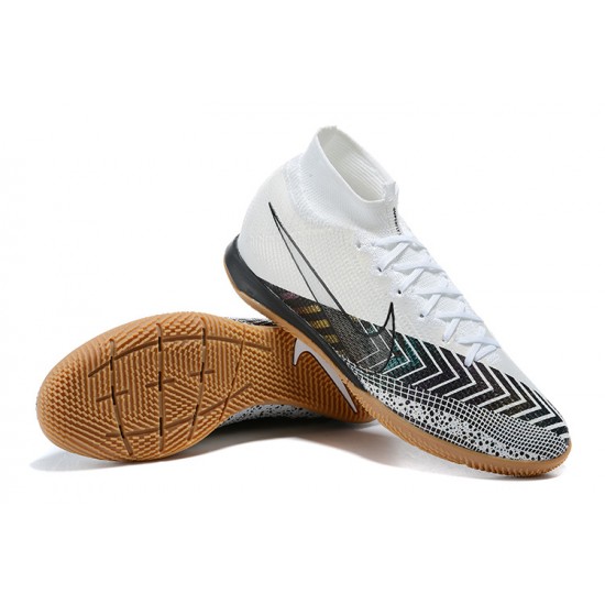 Nike Mercurial Superfly 7 Elite MDS IC White Black Football Boots