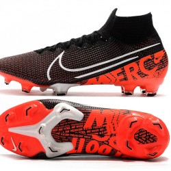 Nike Mercurial Superfly 7 Elite SE FG Black Orange White Football Boots