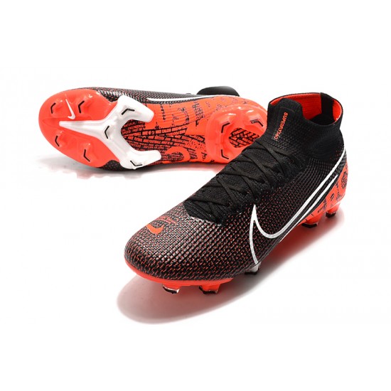 Nike Mercurial Superfly 7 Elite SE FG Black Orange White Football Boots