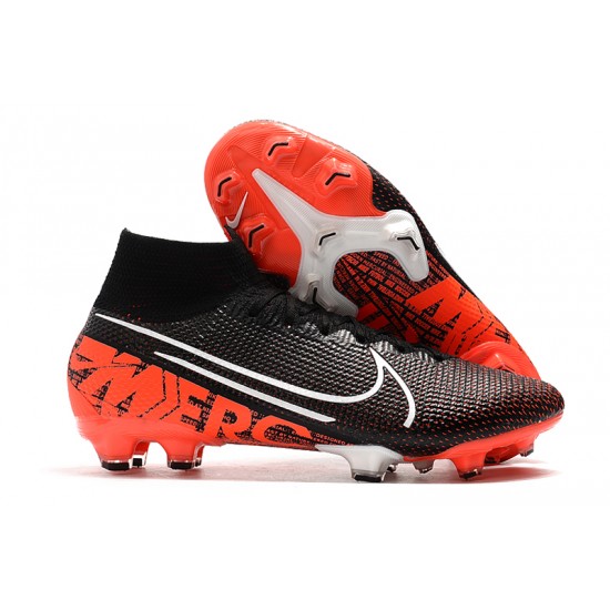 Nike Mercurial Superfly 7 Elite SE FG Black Orange White Football Boots