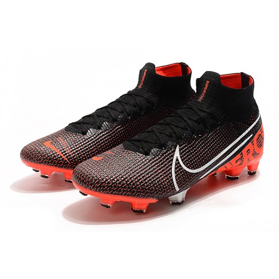 Nike Mercurial Superfly 7 Elite SE FG Black Orange White Football Boots