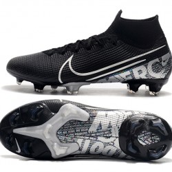 Nike Mercurial Superfly 7 Elite SE FG Black Silver Football Boots