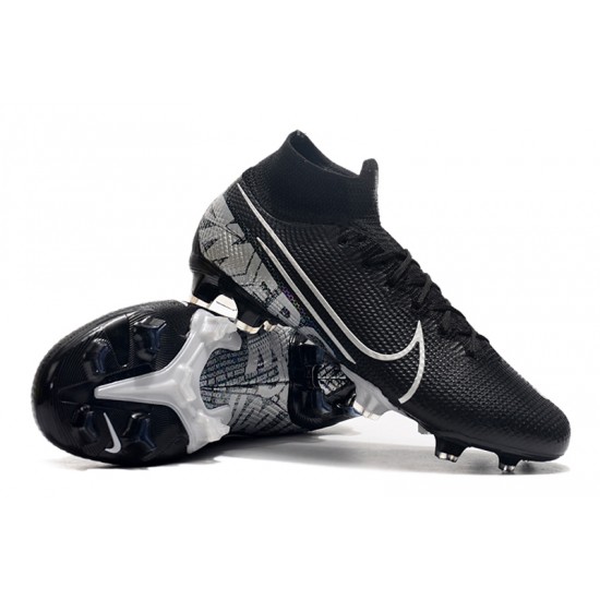 Nike Mercurial Superfly 7 Elite SE FG Black Silver Football Boots