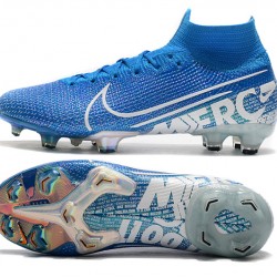 Nike Mercurial Superfly 7 Elite SE FG Blue White Football Boots