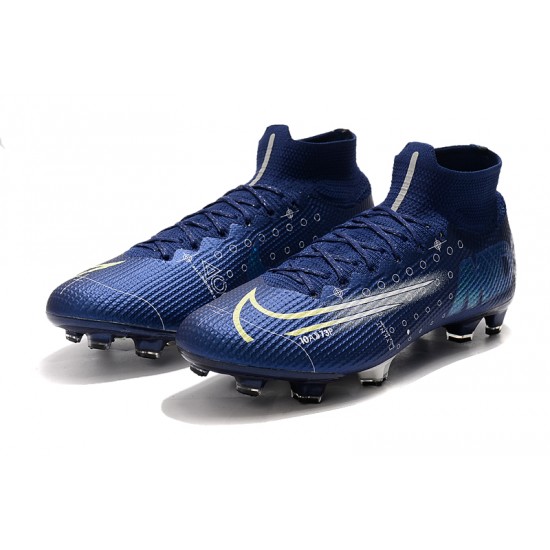 Nike Mercurial Superfly 7 Elite SE FG Deep Blue White Football Boots