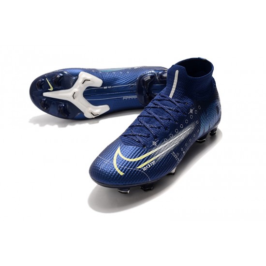 Nike Mercurial Superfly 7 Elite SE FG Deep Blue White Football Boots