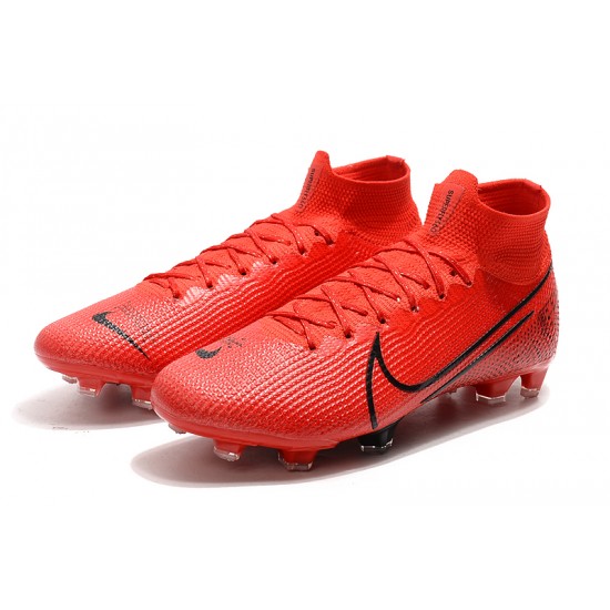 Nike Mercurial Superfly 7 Elite SE FG Deep Red Black Football Boots