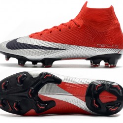 Nike Mercurial Superfly 7 Elite SE FG Deep Red Silver Black Football Boots