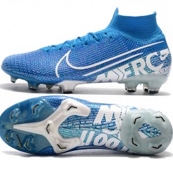 Nike Mercurial Superfly 7 Elite SE FG Navy Blue White Football Boots