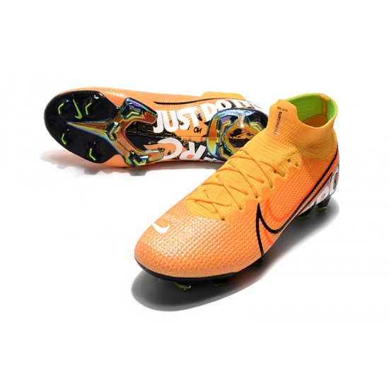 Nike Mercurial Superfly 7 Elite SE FG Orange Silver Black Football Boots