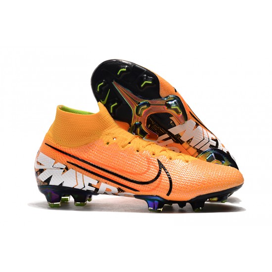 Nike Mercurial Superfly 7 Elite SE FG Orange Silver Black Football Boots