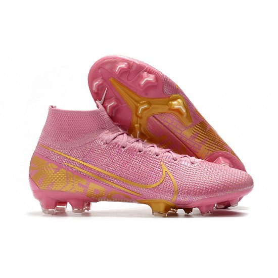 Nike Mercurial Superfly 7 Elite SE FG Pink Gold Football Boots