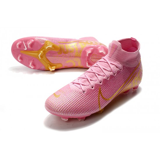 Nike Mercurial Superfly 7 Elite SE FG Pink Gold Football Boots
