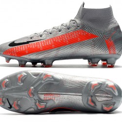 Nike Mercurial Superfly 7 Elite SE FG Silver Orange Black Football Boots