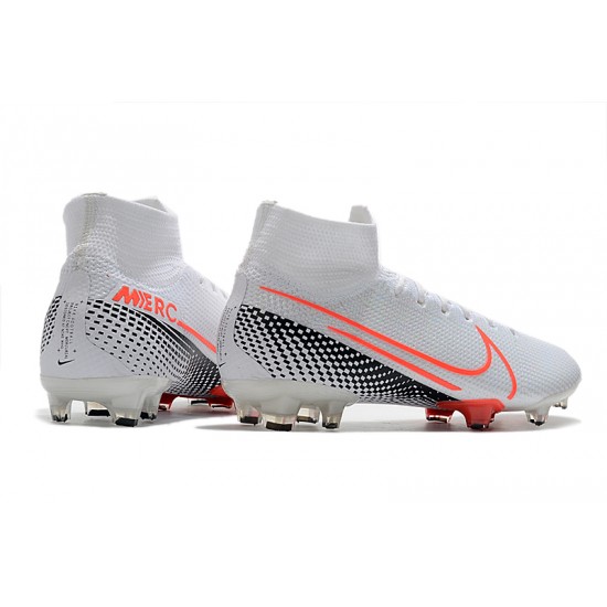 Nike Mercurial Superfly 7 Elite SE FG White Black Orange Football Boots