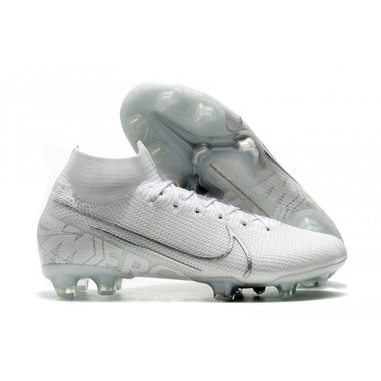 Nike Mercurial Superfly 7 Elite SE FG White Silver Football Boots