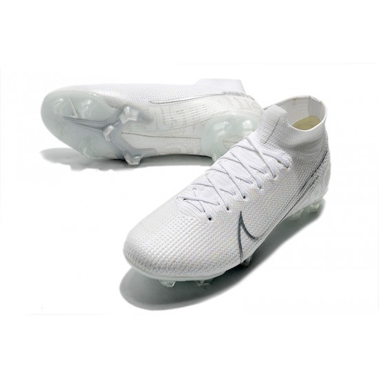 Nike Mercurial Superfly 7 Elite SE FG White Silver Football Boots