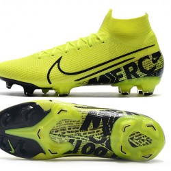 Nike Mercurial Superfly 7 Elite SE FG Yellow Green Black Football Boots