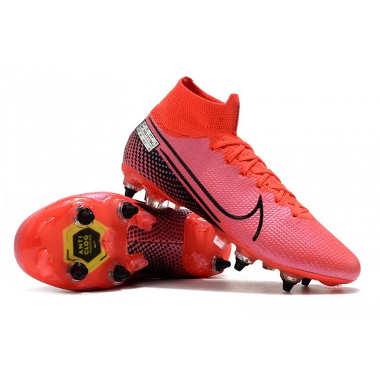 Nike Mercurial Superfly 7 Elite SG High Pink Black Football Boots