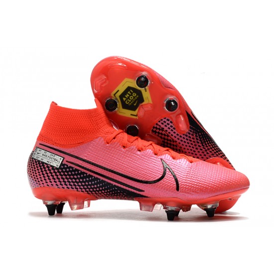 Nike Mercurial Superfly 7 Elite SG High Pink Black Football Boots