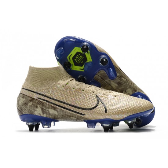 Nike Mercurial Superfly 7 Elite SG-PRO AC High Brown Green Black Football Boots