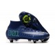 Nike Mercurial Superfly 7 Elite SG-PRO AC High Deep Blue White Black Football Boots