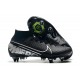 Nike Mercurial Superfly 7 Elite SG-PRO AC High Silver Black Green Football Boots