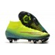 Nike Mercurial Superfly 7 Elite SG-PRO AC High Yellow Green Pink Football Boots