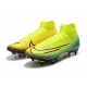 Nike Mercurial Superfly 7 Elite SG-PRO AC High Yellow Green Pink Football Boots