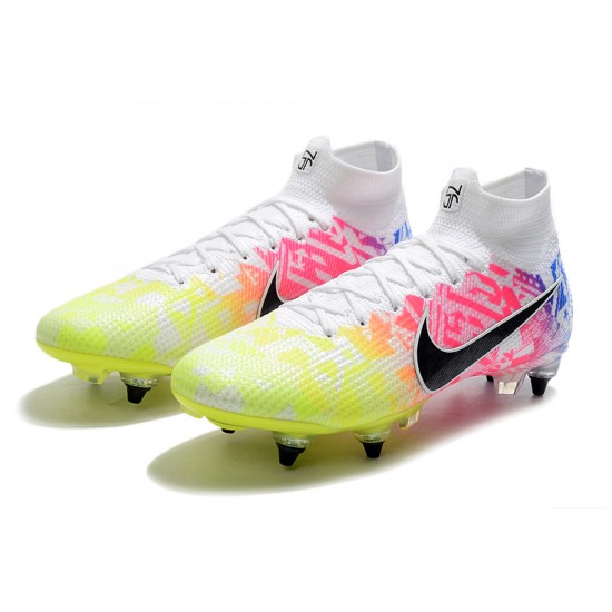 Nike Mercurial Superfly 7 Elite SG-PRO AC White Green Black Multi Football Boots