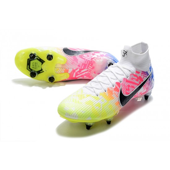 Nike Mercurial Superfly 7 Elite SG-PRO AC White Green Black Multi Football Boots