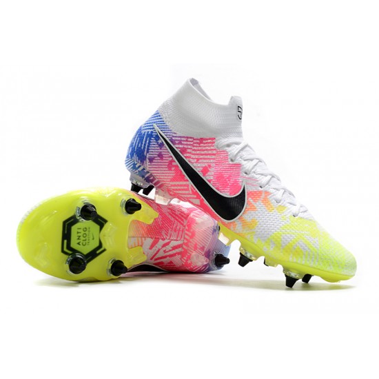 Nike Mercurial Superfly 7 Elite SG-PRO AC White Green Black Multi Football Boots