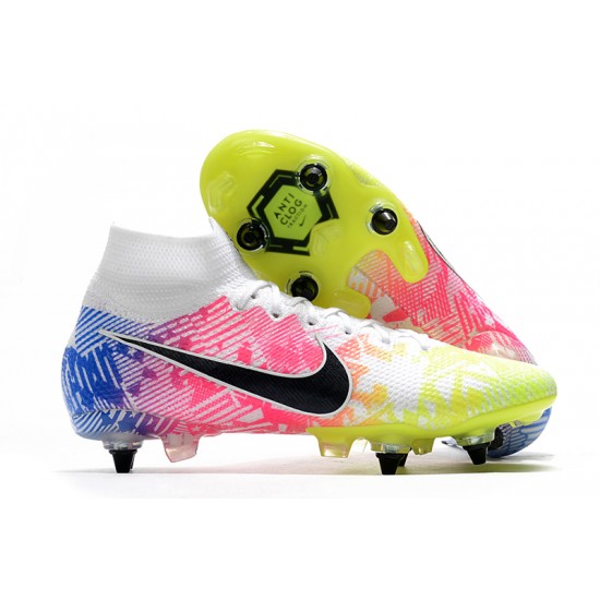 Nike Mercurial Superfly 7 Elite SG-PRO AC White Green Black Multi Football Boots