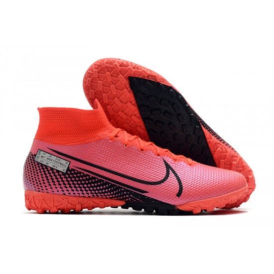 Nike Mercurial Superfly 7 Elite TF Black Red Football Boots