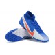 Nike Mercurial Superfly 7 Elite TF Blue Grey Orange Football Boots