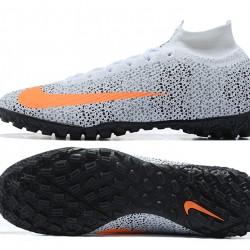 Nike Mercurial Superfly 7 Elite TF Grey Orange White Football Boots
