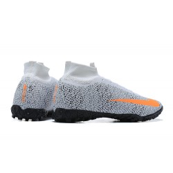 Nike Mercurial Superfly 7 Elite TF Grey Orange White Football Boots